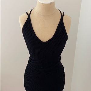 Bcbg black bodycon dress